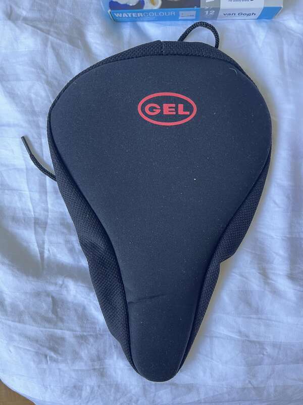 Gel cushion for a bike 